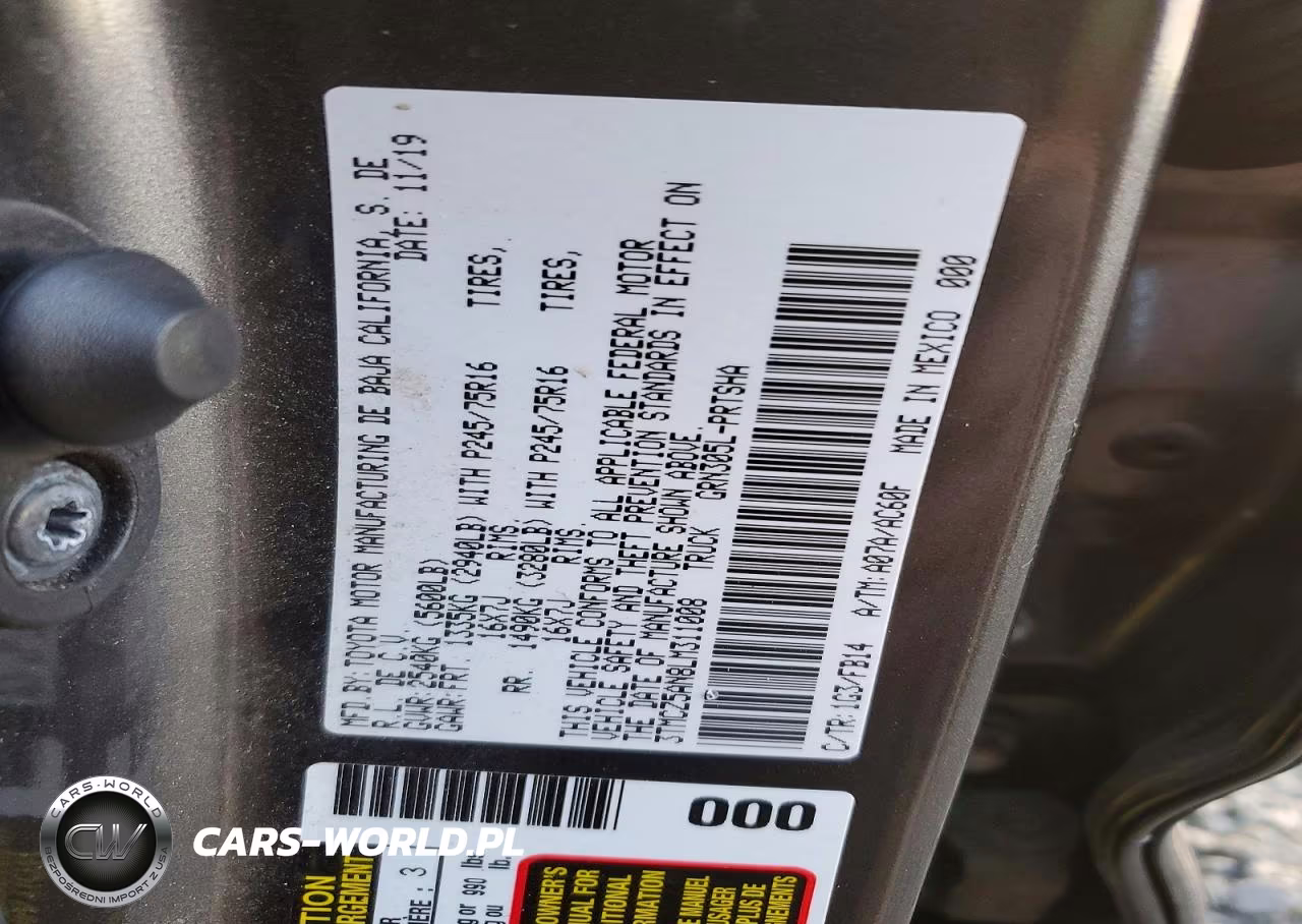 2020 Toyota Tacoma Sr V6 VIN:3TMCZ5AN8LM311008 - 12