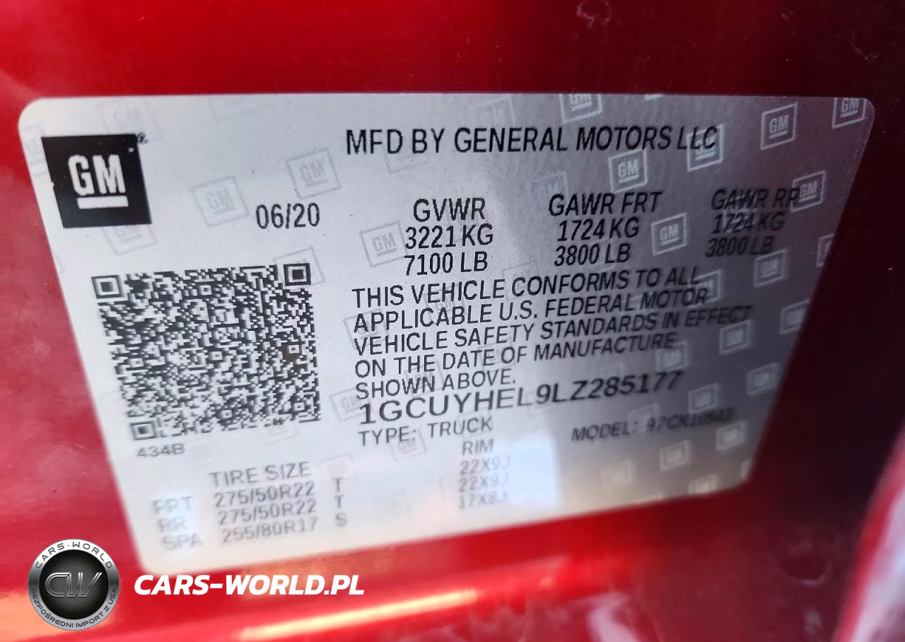 2020 Chevrolet Silverado K1500 High Country VIN:1GCUYHEL9LZ285177 - 12