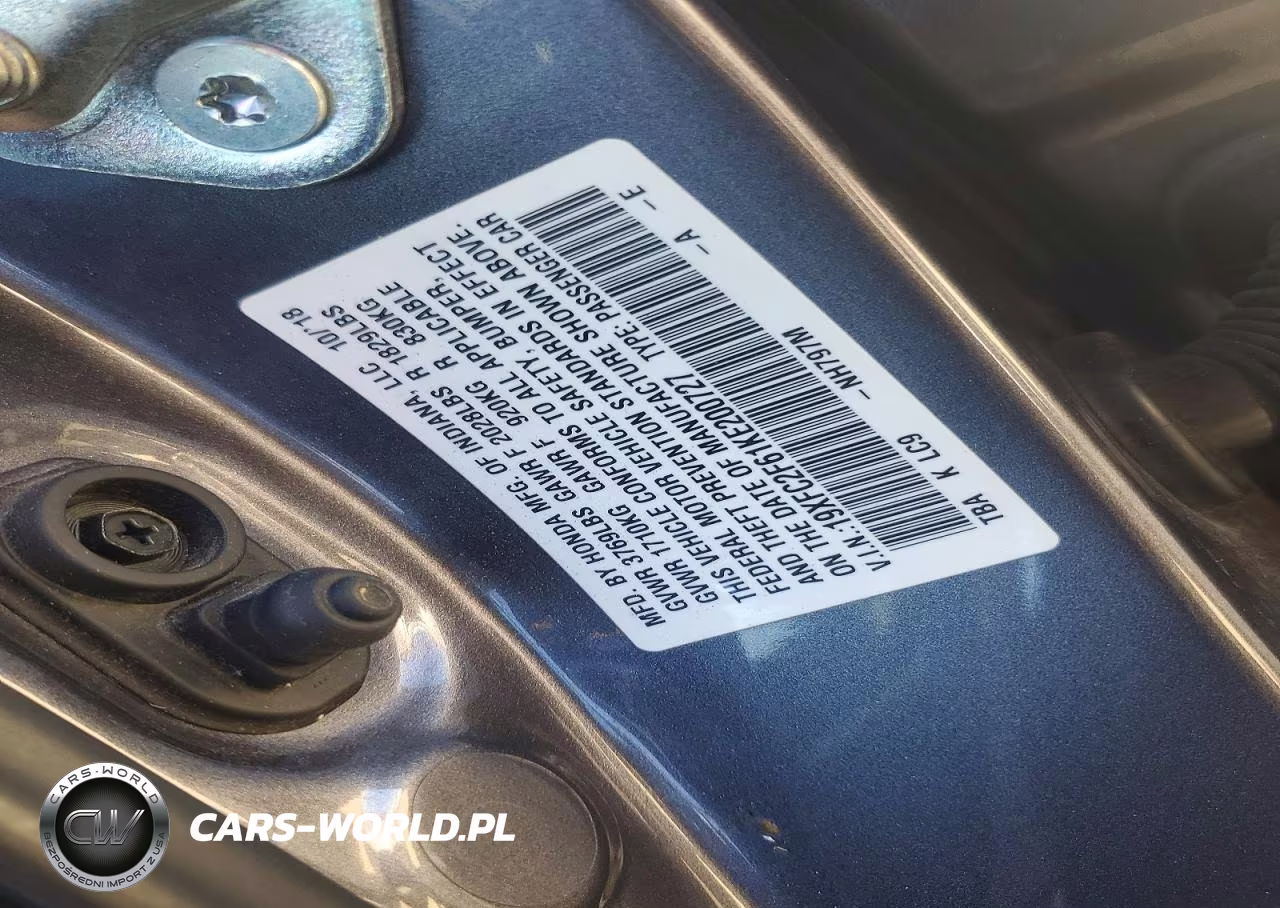 2019 Honda Civic Lx VIN:19XFC2F61KE200727 - 12