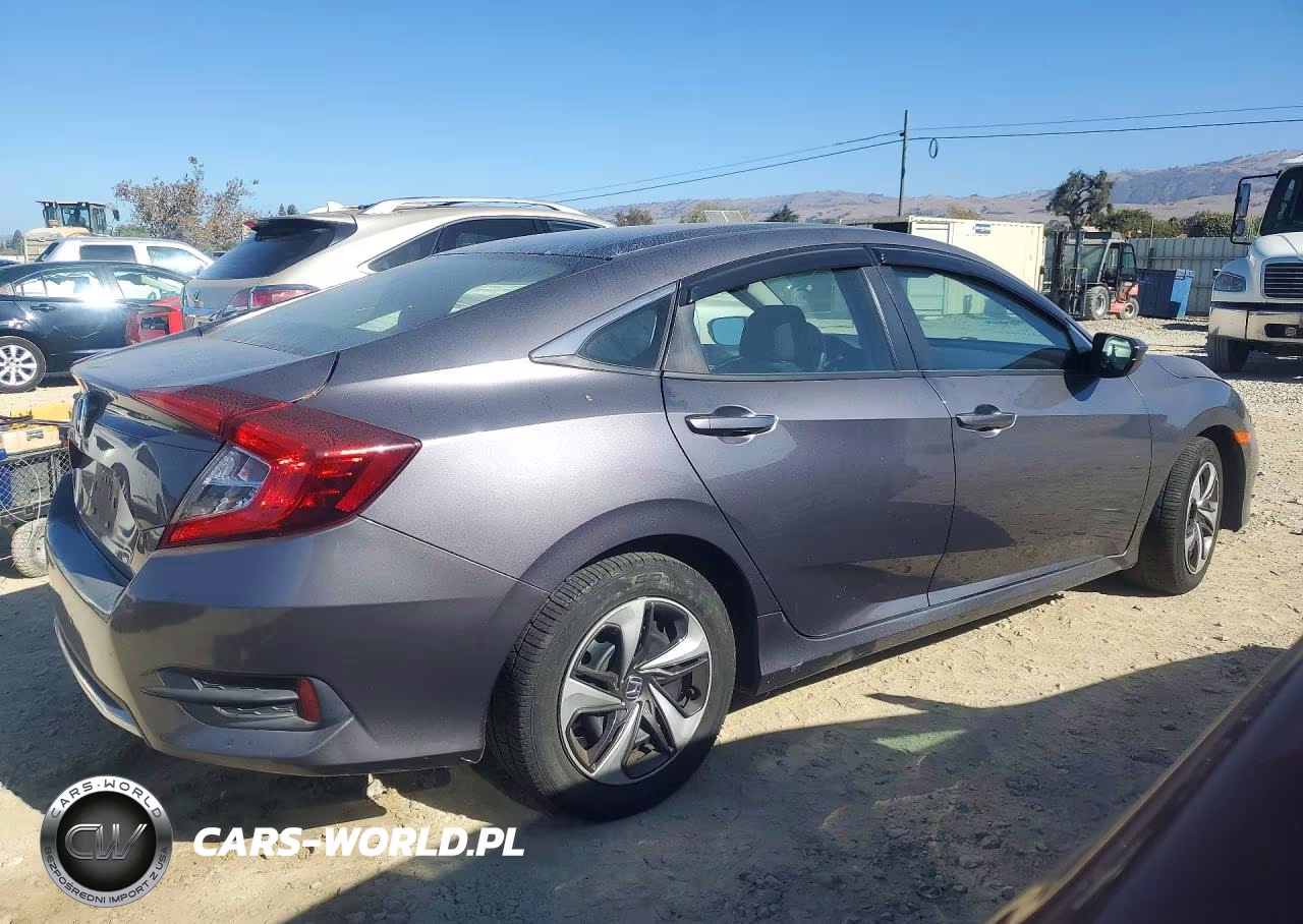 2019 Honda Civic Lx VIN:19XFC2F61KE200727 - 3