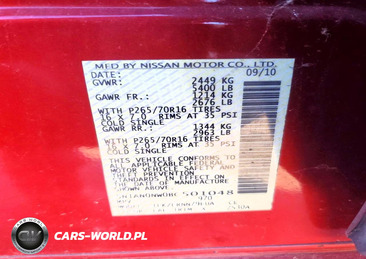 2011 Nissan Xterra VIN:5N1AN0NW0BC501048 - 13