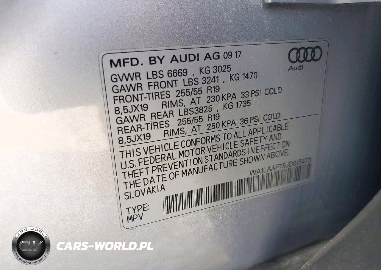 2018 Audi Q7 Premium Plus VIN:WA1LAAF75JD015473 - 13