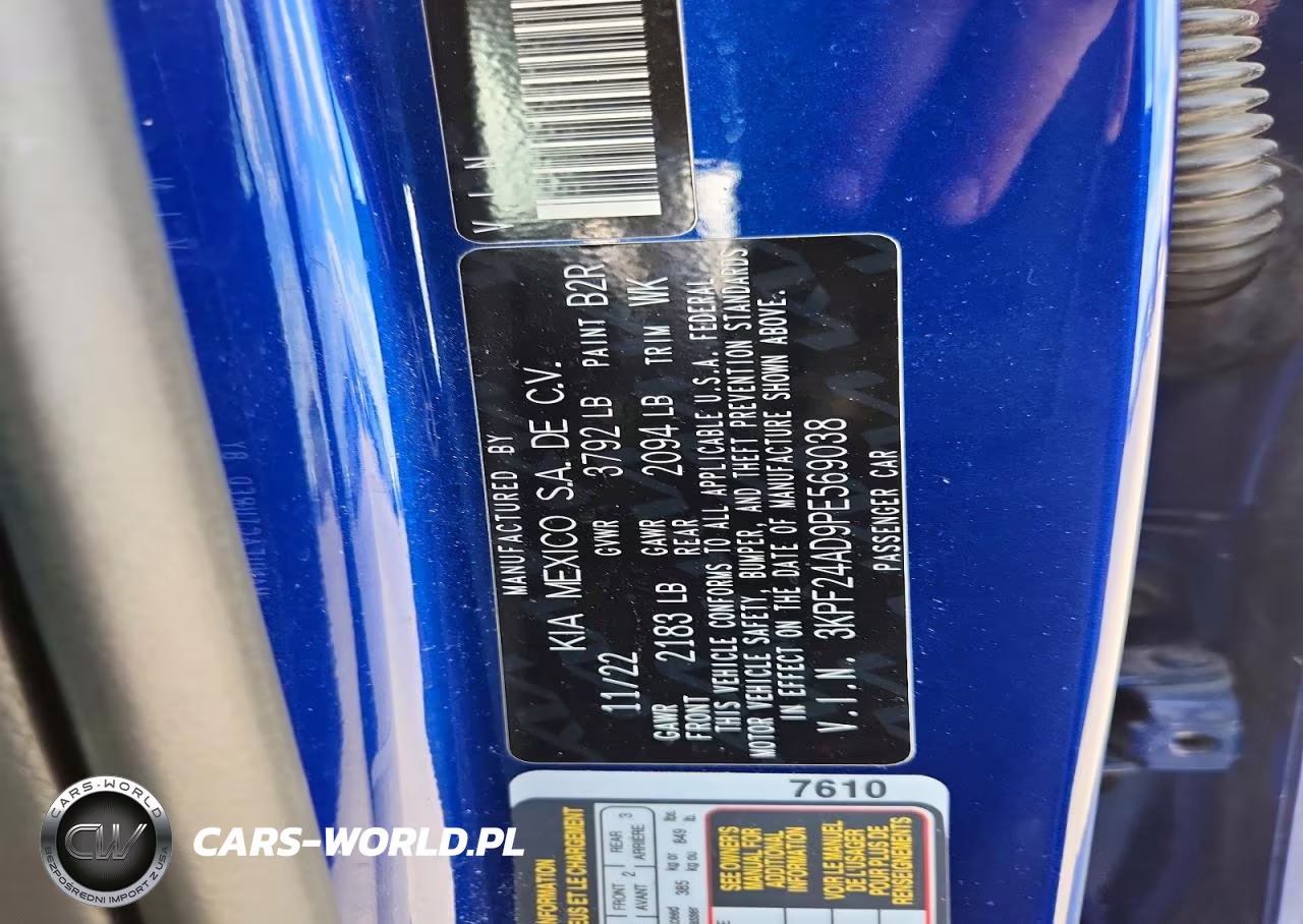 2023 Kia Forte Lxs VIN:3KPF24AD9PE569038 - 12