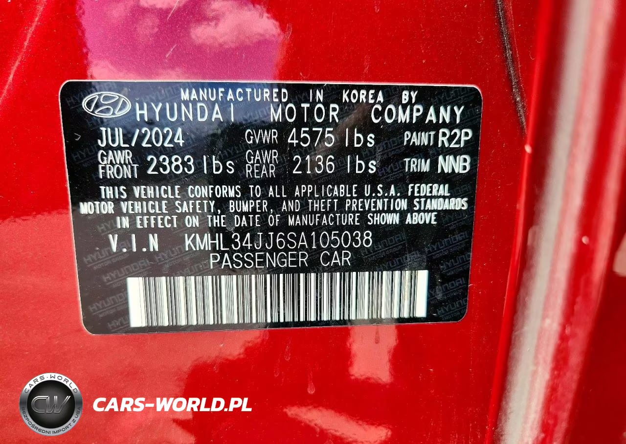 2025 Hyundai Sonata Hybrid Sel VIN:KMHL34JJ6SA105038 - 12