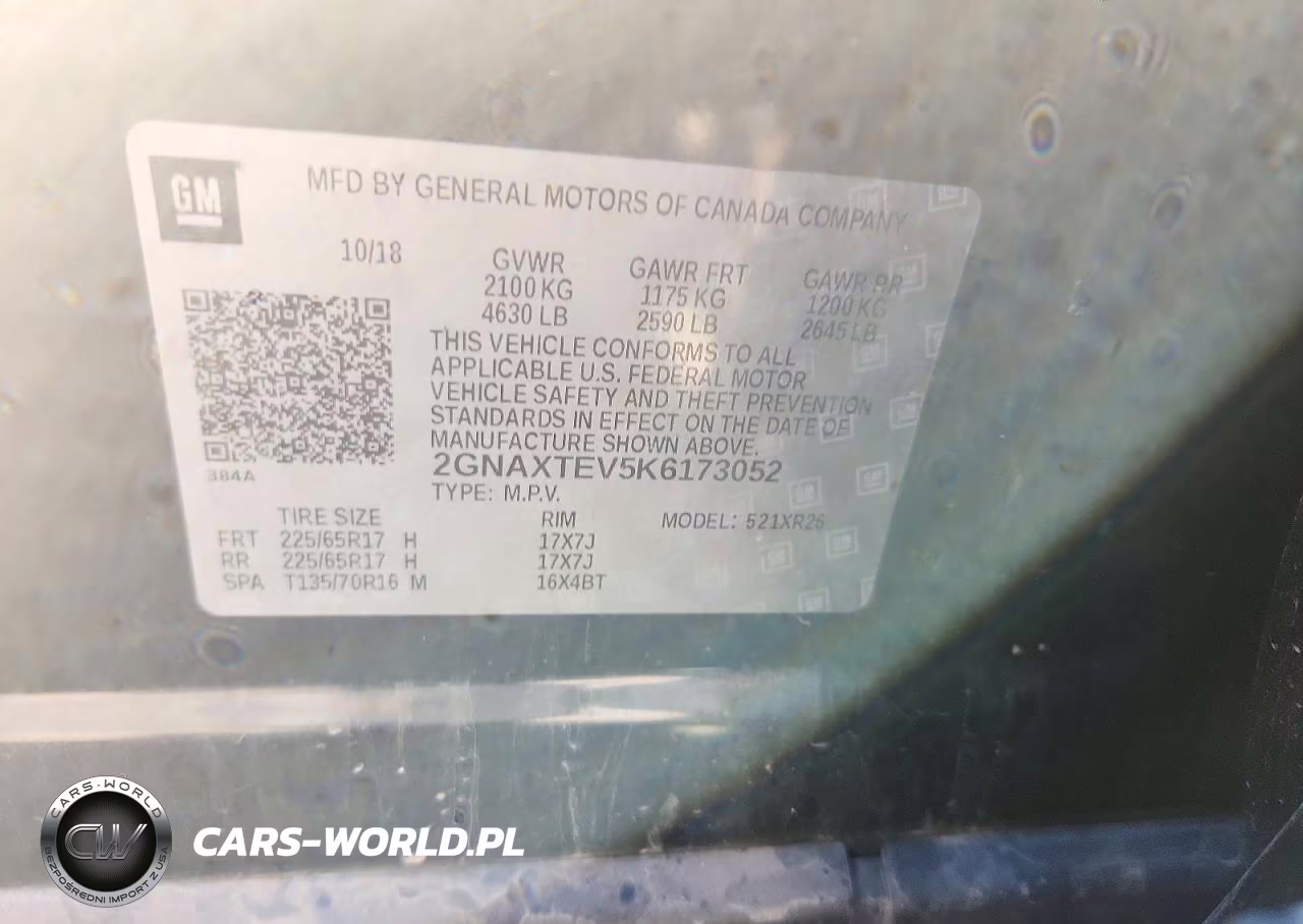 2019 Chevrolet Equinox Lt VIN:2GNAXTEV5K6173052 - 13