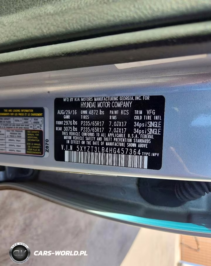 2017 Hyundai Santa Fe Sport 2.4L VIN:5XYZT3LB4HG457364 - 13
