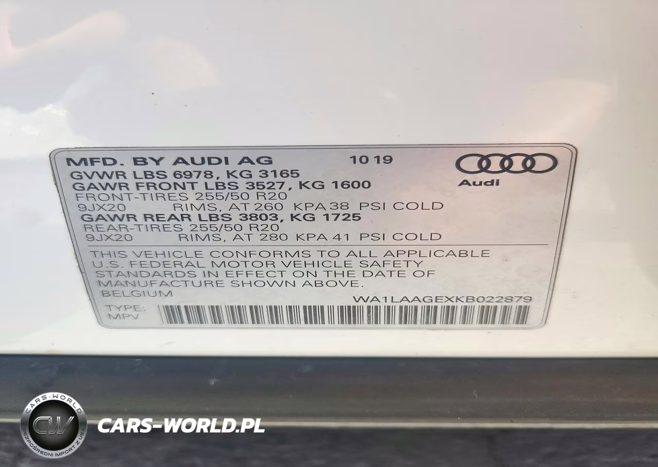 2019 Audi E-Tron Premium Plus VIN:WA1LAAGEXKB022879 - 12