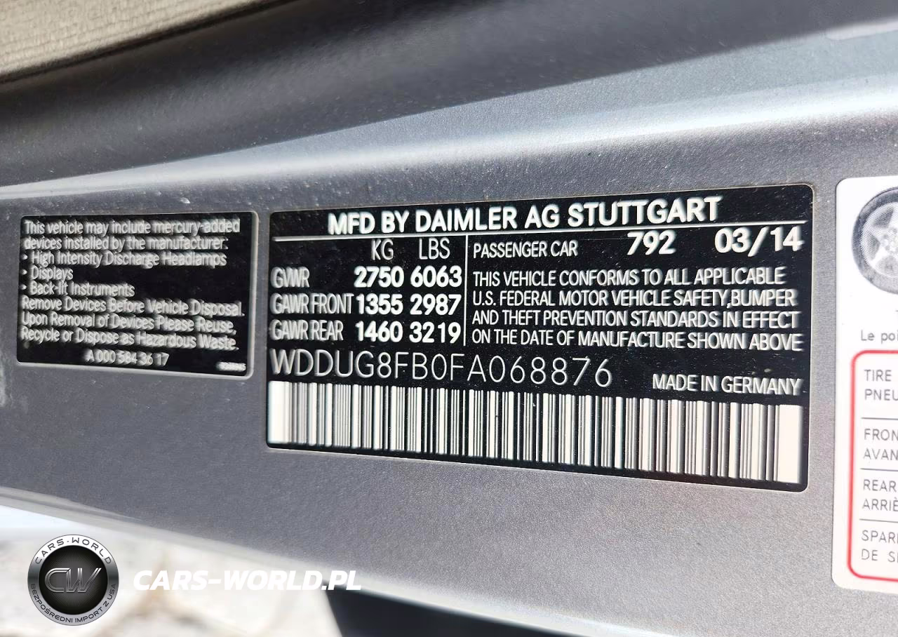 2015 Mercedes-Benz S 550 4Matic VIN:WDDUG8FB0FA068876 - 12