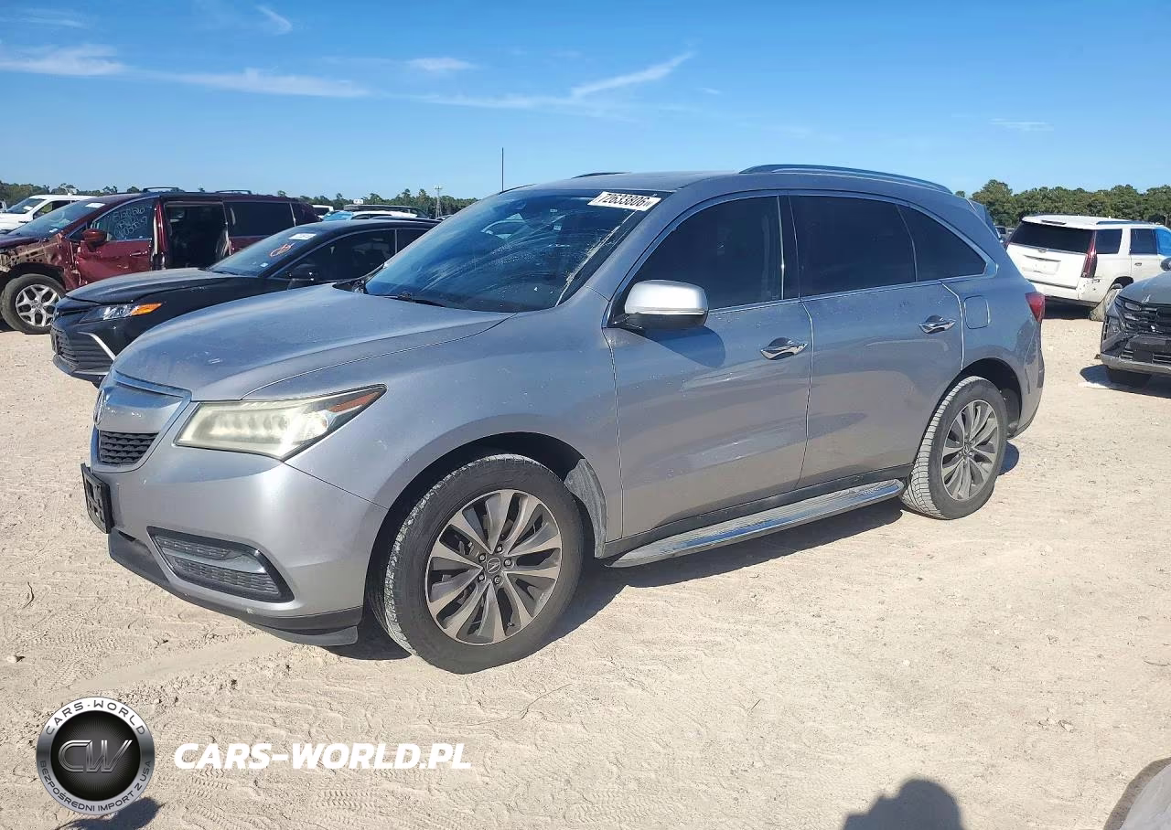 2016 Acura Mdx Technology VIN:5FRYD3H40GB009789 - 1