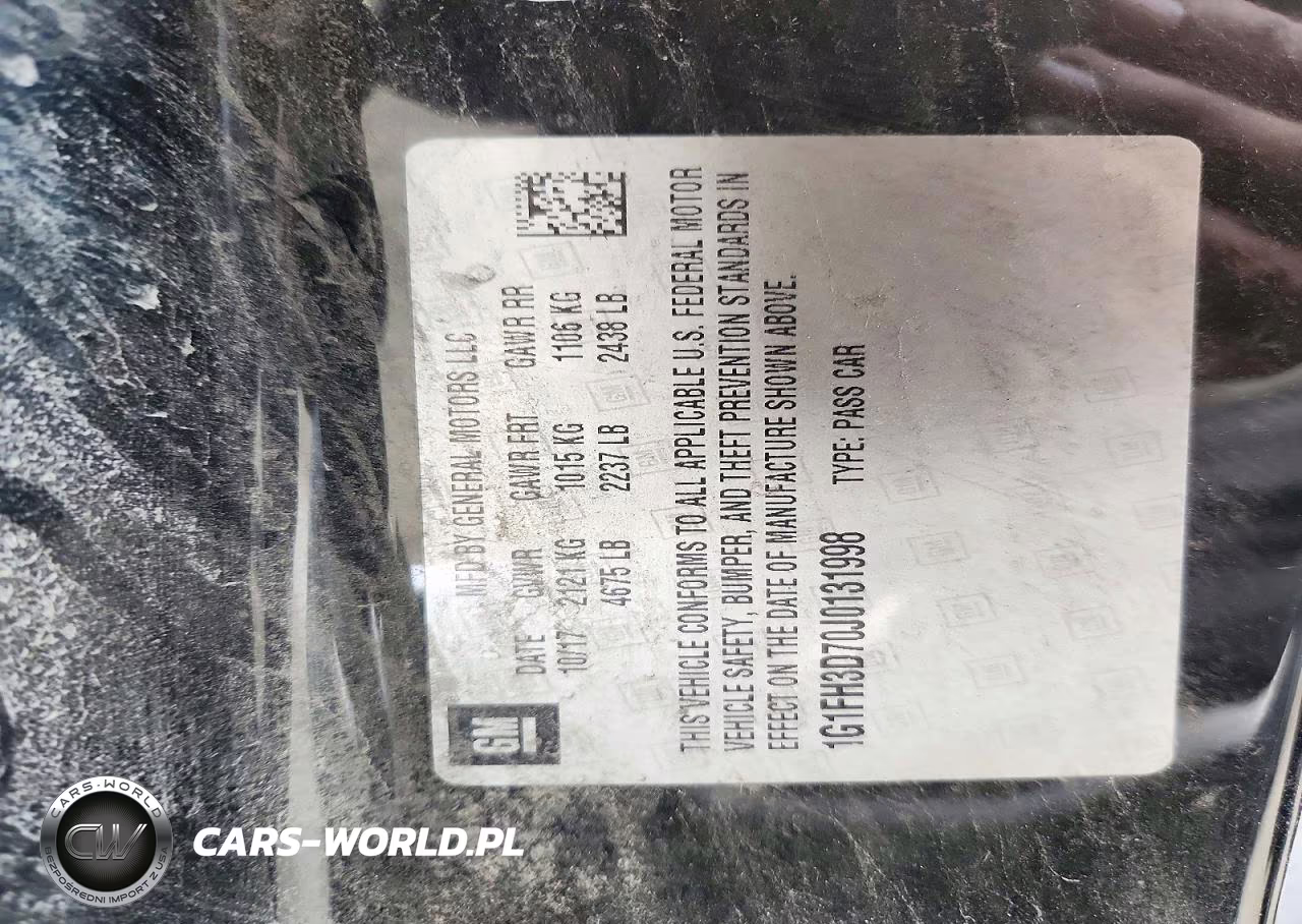 2018 Chevrolet Camaro Ss VIN:1G1FH3D70J0131998 - 12