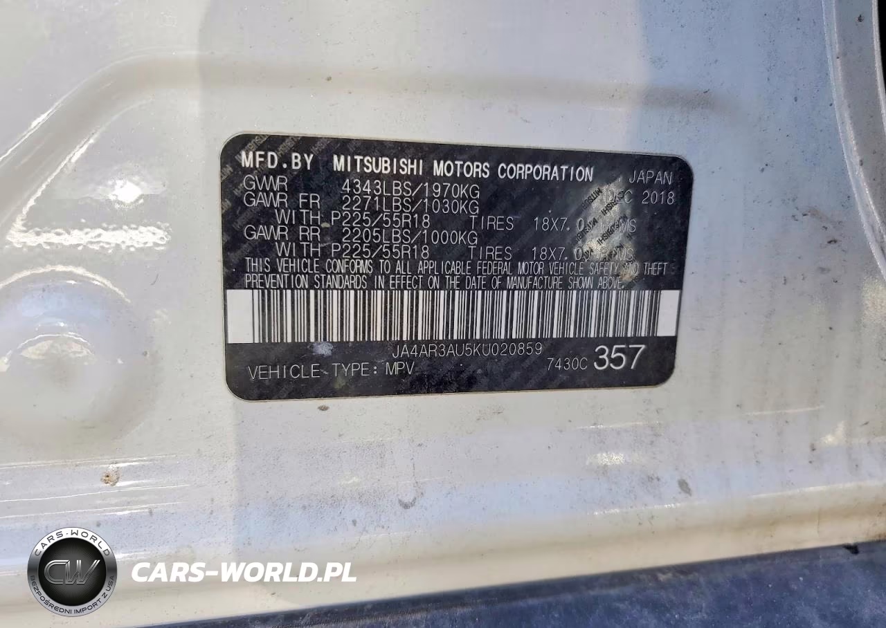 2019 Mitsubishi Outlander Sport Es VIN:JA4AR3AU5KU020859 - 13