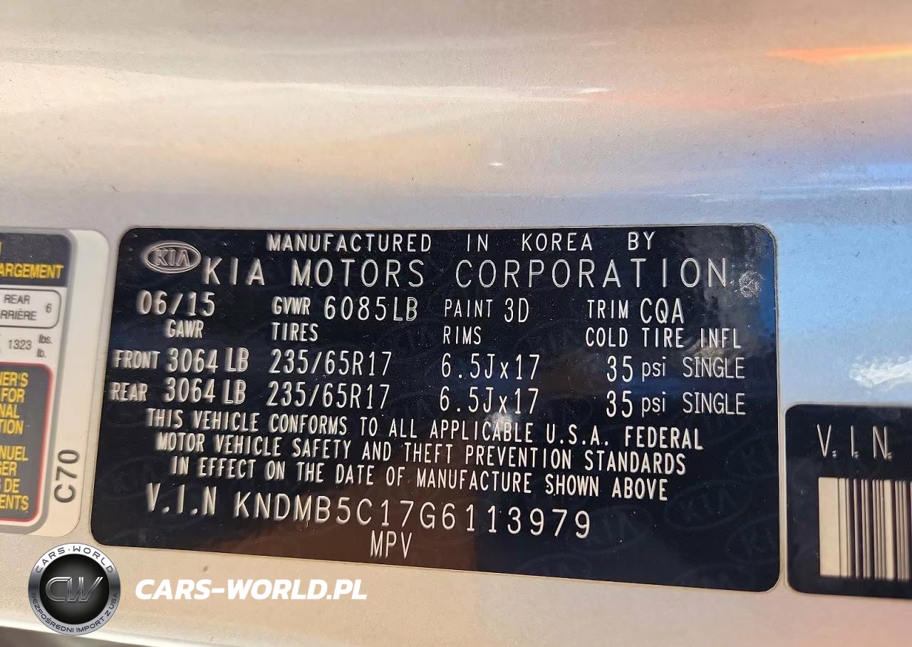 2016 Kia Sedona Lx VIN:KNDMB5C17G6113979 - 13