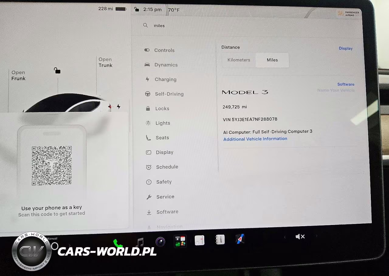 2022 Tesla Model 3 VIN:5YJ3E1EA7NF288078 - 9