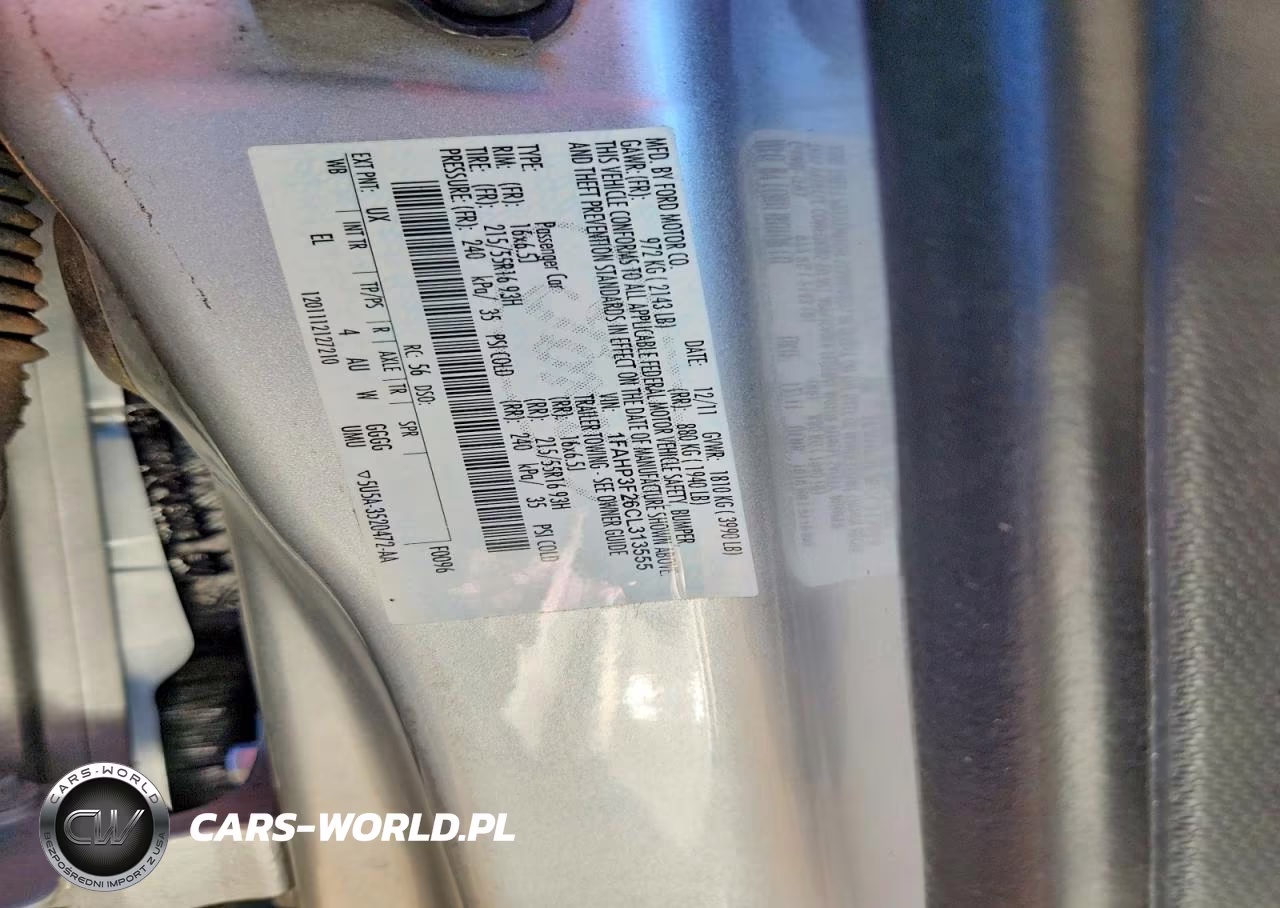 2012 Ford Focus Se VIN:1FAHP3F26CL313555 - 12