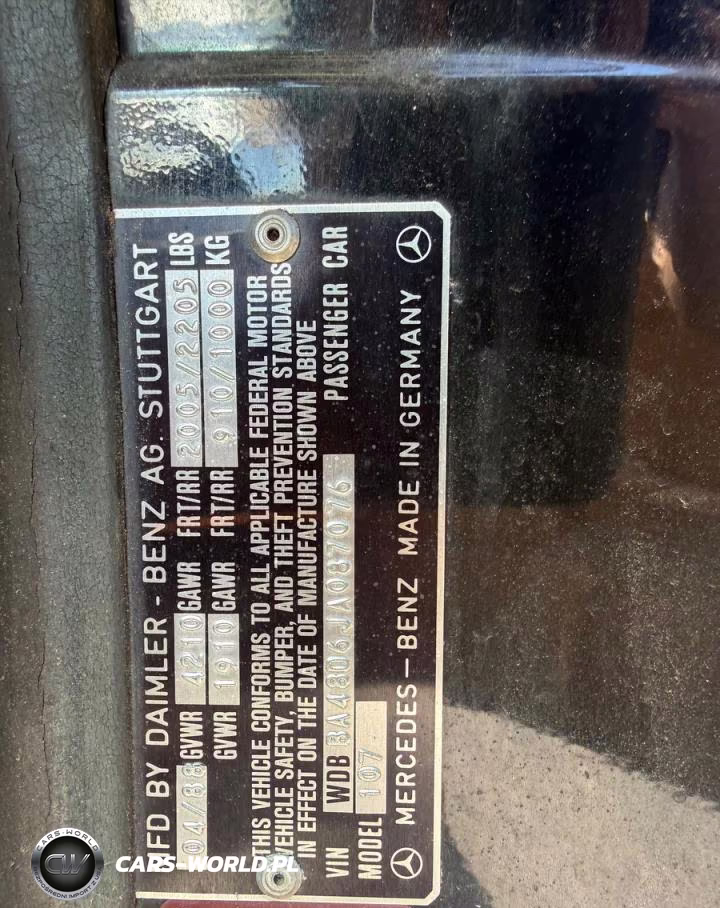 1988 Mercedes-Benz 560Sl VIN:WDB3A4806JA087076 - 10