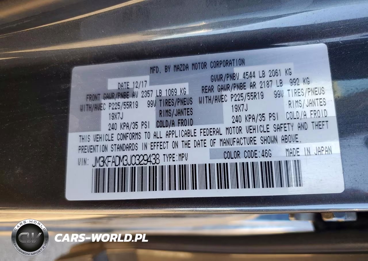 2018 Mazda Cx-5 Grand Touring VIN:JM3KFADM3J0329438 - 13