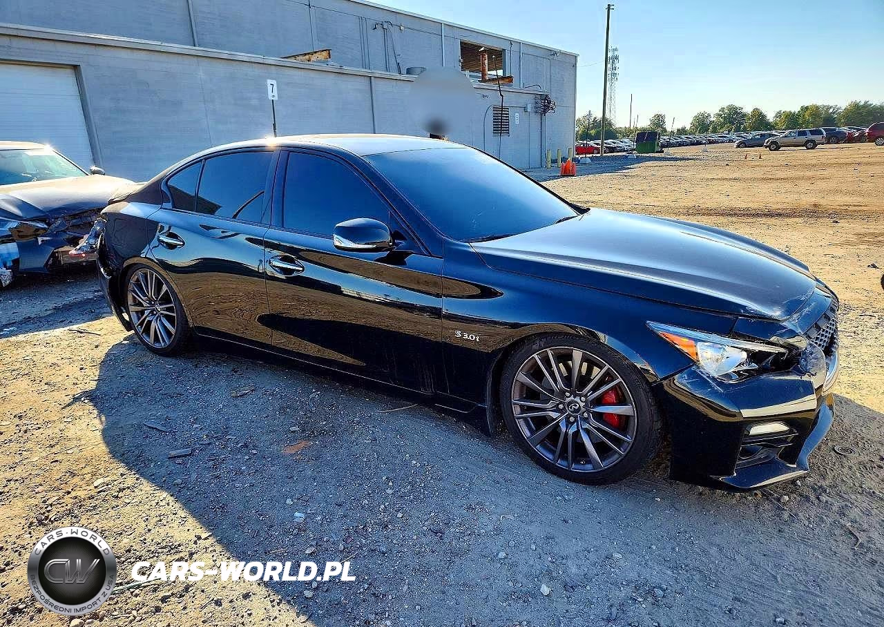 2017 Infiniti Q50 Red Sport 400 VIN:JN1FV7AP3HM850888 - 4
