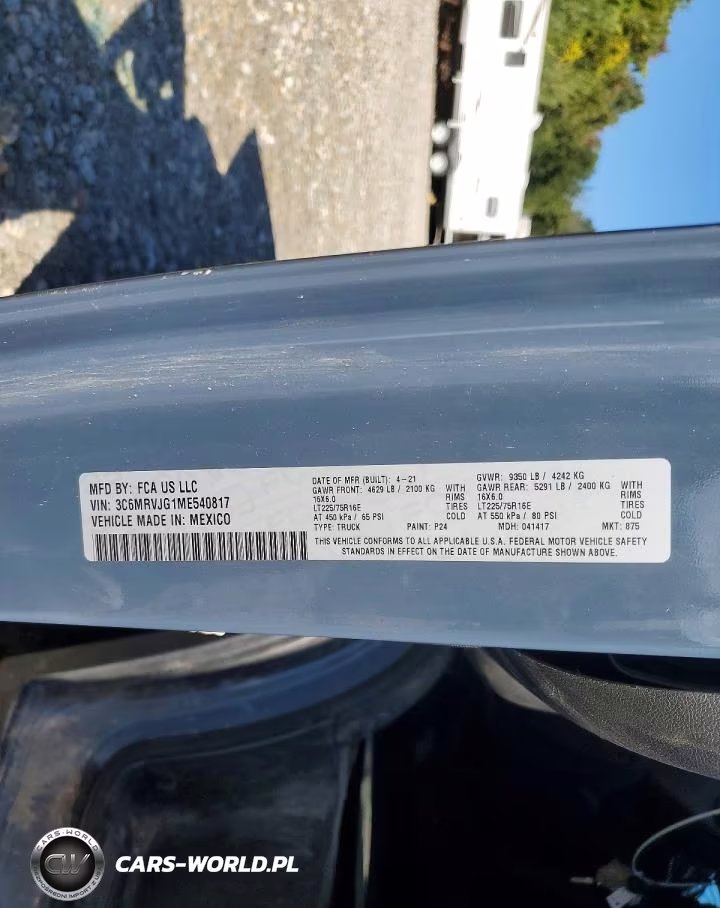 2021 Ram Promaster 3500 Delivery Van VIN:3C6MRVJG1ME540817 - 13