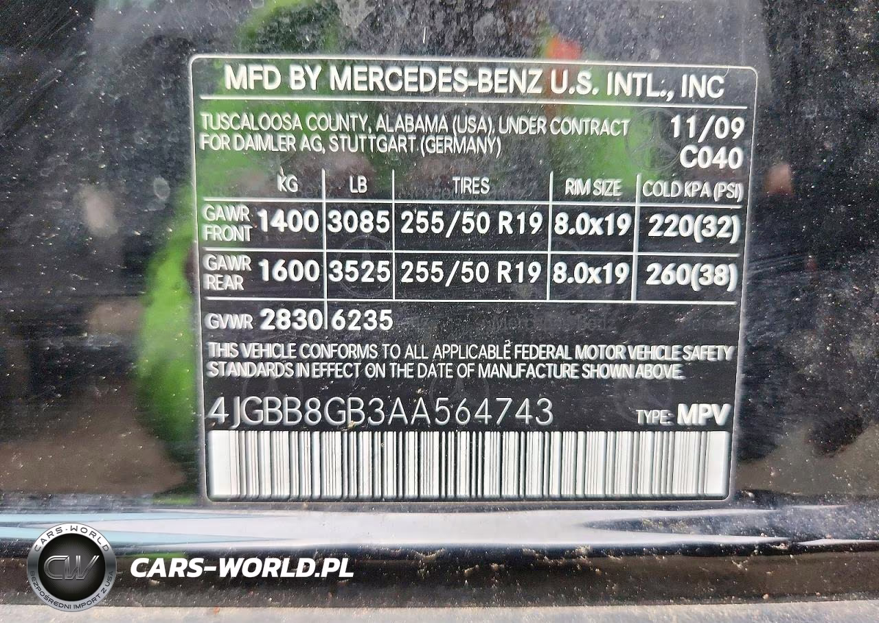 2010 Mercedes-Benz Ml 350 4Matic VIN:4JGBB8GB3AA564743 - 14