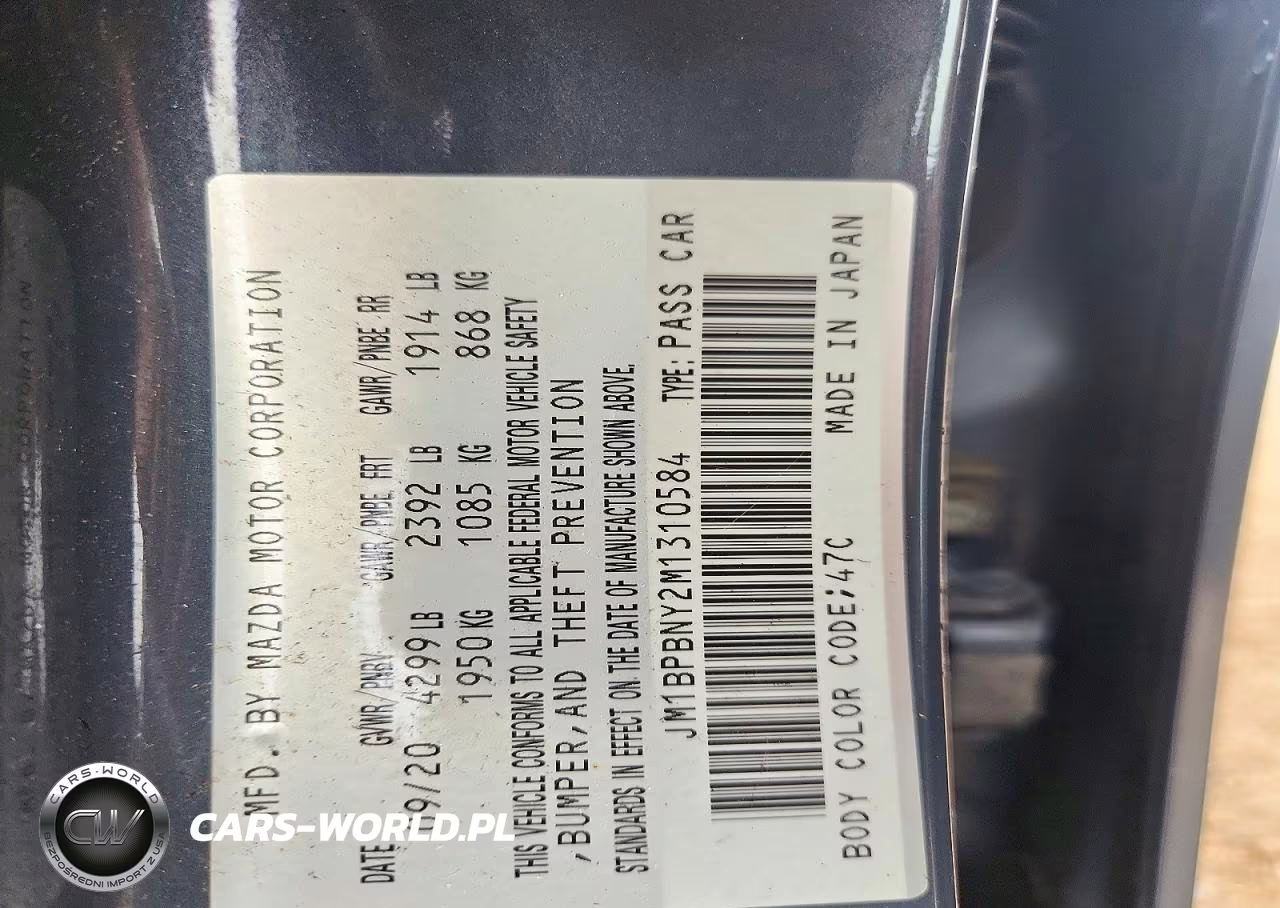 2021 Mazda 3 Premium Plus VIN:JM1BPBNY2M1310584 - 13