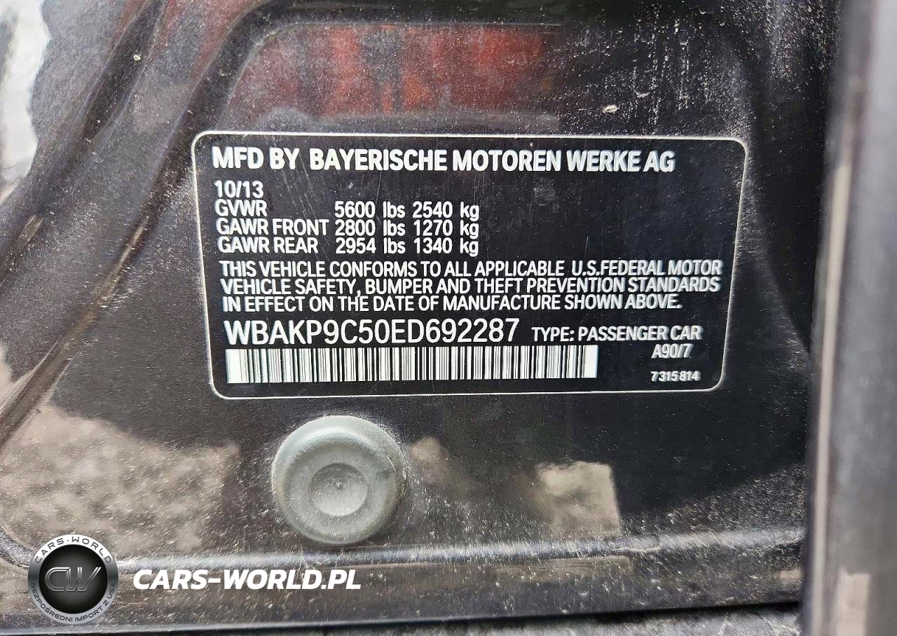 2014 BMW 550 Xi VIN:WBAKP9C50ED692287 - 12