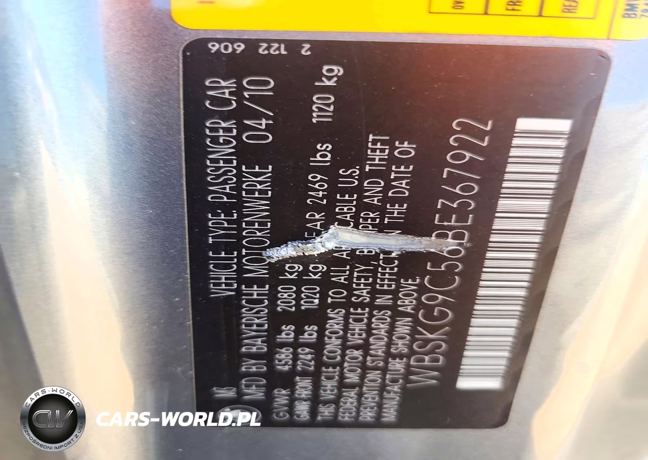 2011 BMW M3 VIN:WBSKG9C56BE367922 - 12