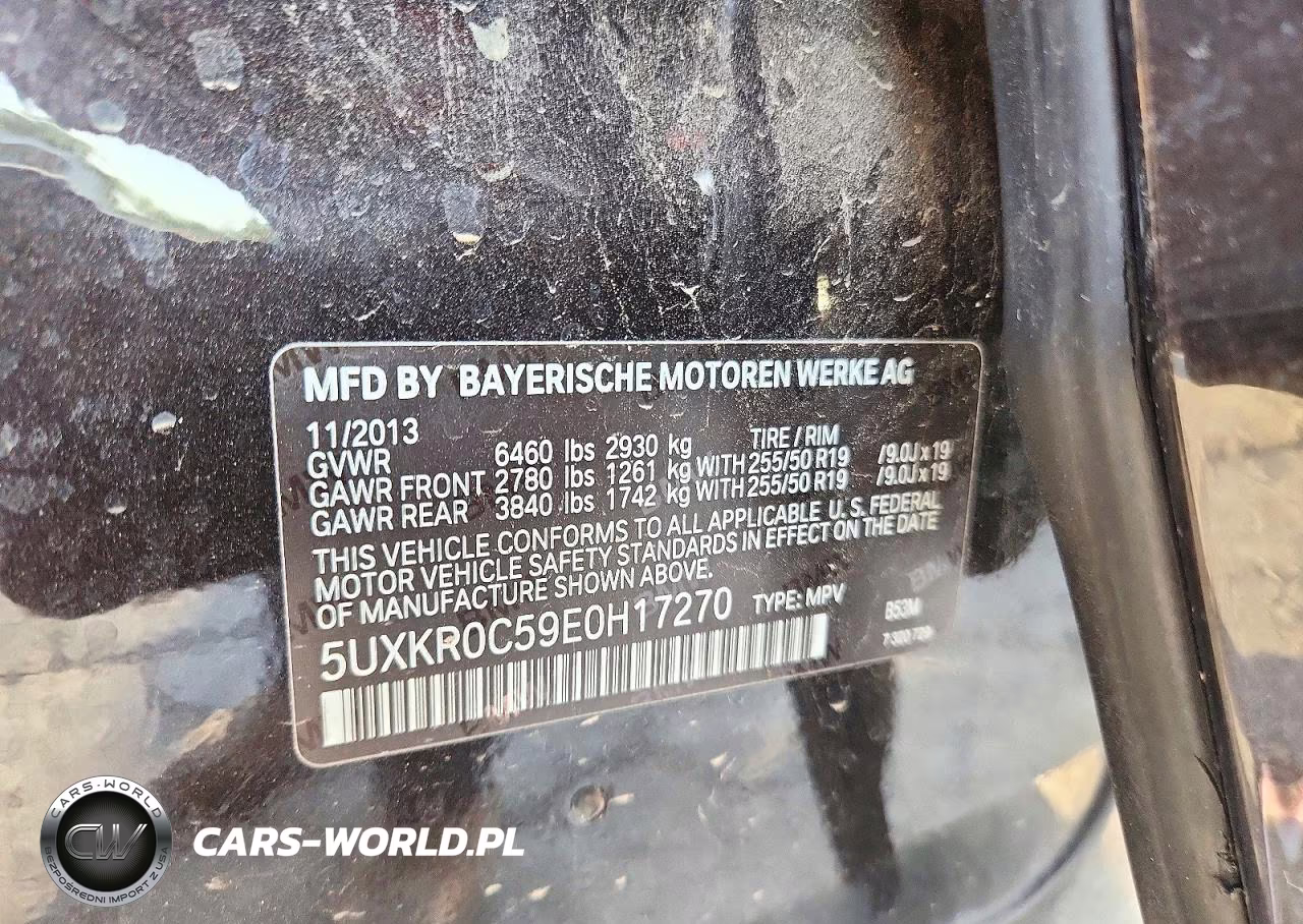 2014 BMW X5 xDrive35I VIN:5UXKR0C59E0H17270 - 13