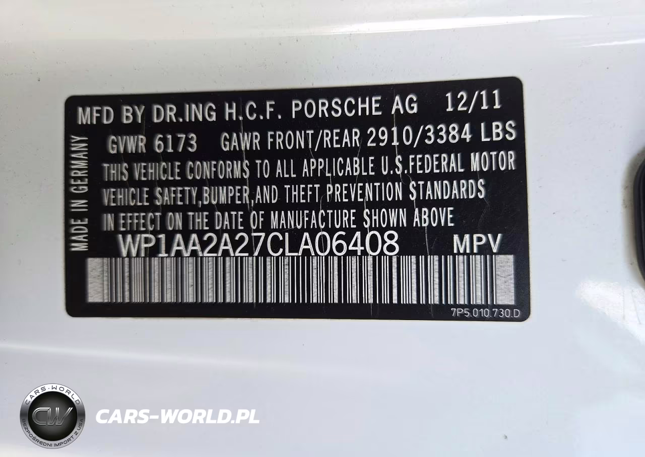 2012 Porsche Cayenne VIN:WP1AA2A27CLA06408 - 13