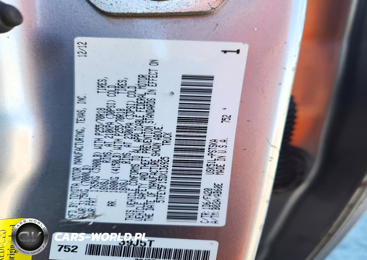 2013 Toyota Tundra Crewmax Sr5 VIN:5TFEY5F15DX136925 - 12