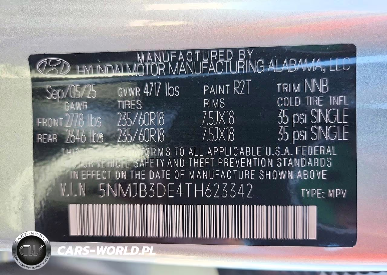 2026 Hyundai Tucson Sel VIN:5NMJB3DE4TH623342 - 13