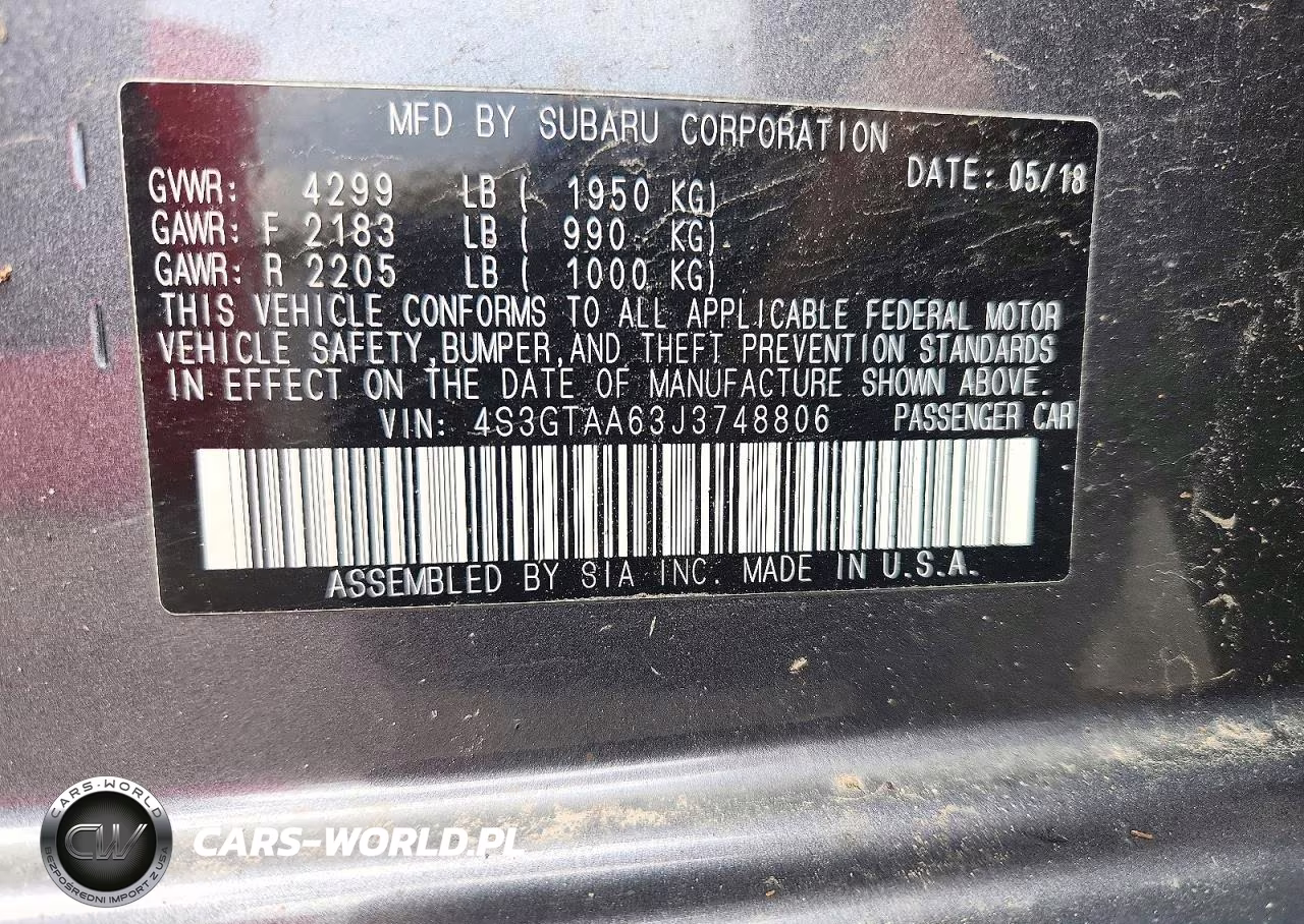 2018 Subaru Impreza VIN:4S3GTAA63J3748806 - 12