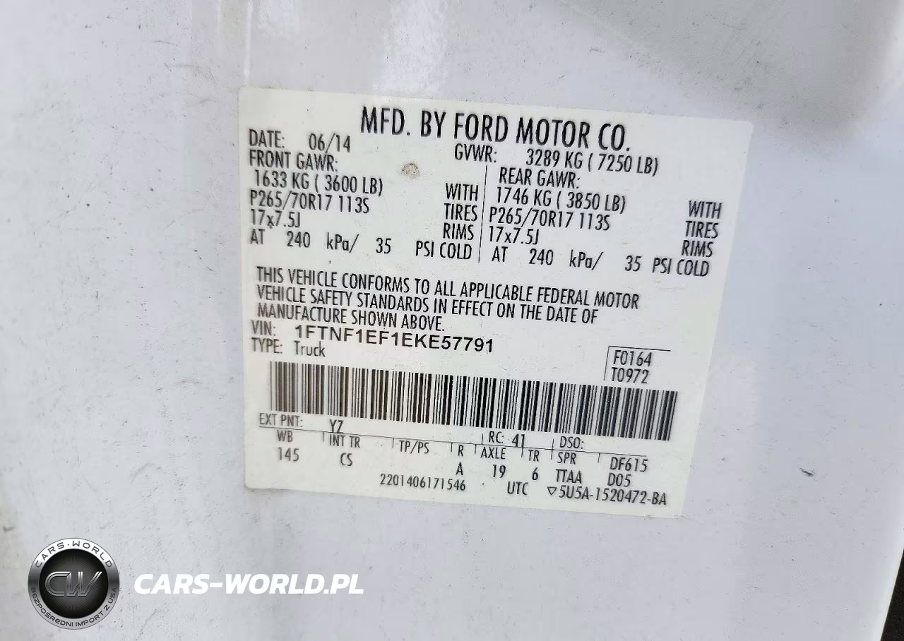2014 Ford F150 VIN:1FTNF1EF1EKE57791 - 12