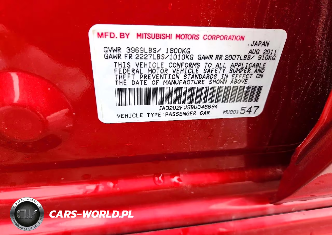 2011 Mitsubishi Lancer Es-Es Sport VIN:JA32U2FU5BU046694 - 12
