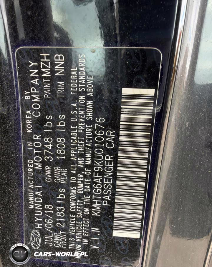 2019 Hyundai Veloster 2.0L VIN:KMHTG6AF9KU010676 - 10