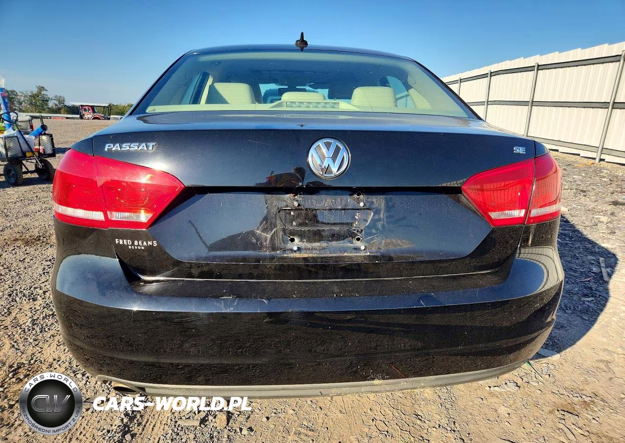 2012 Volkswagen Passat 2.5L Se VIN:1VWBP7A39CC103651 - 6
