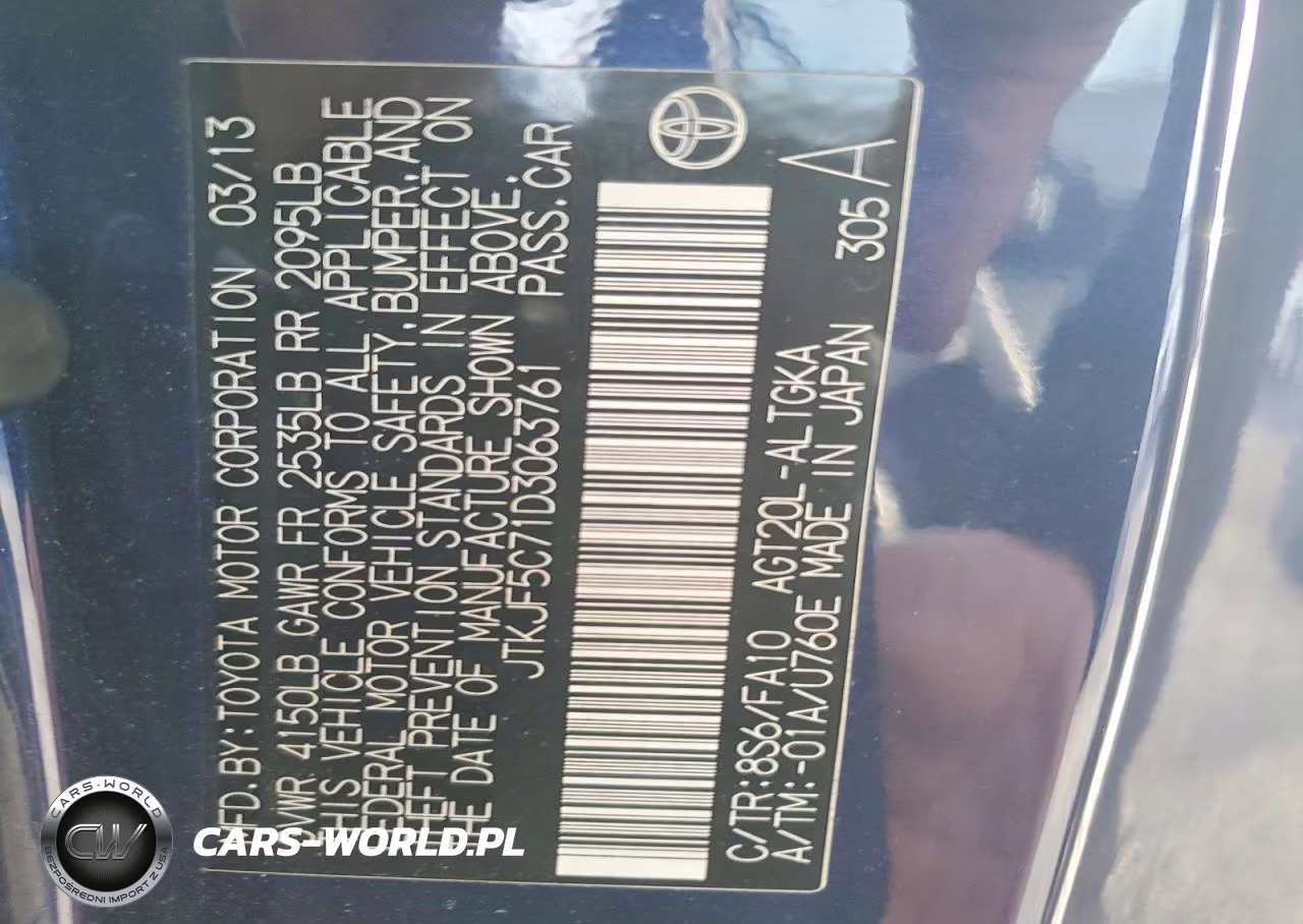 2013 Toyota Scion Tc VIN:JTKJF5C71D3063761 - 13
