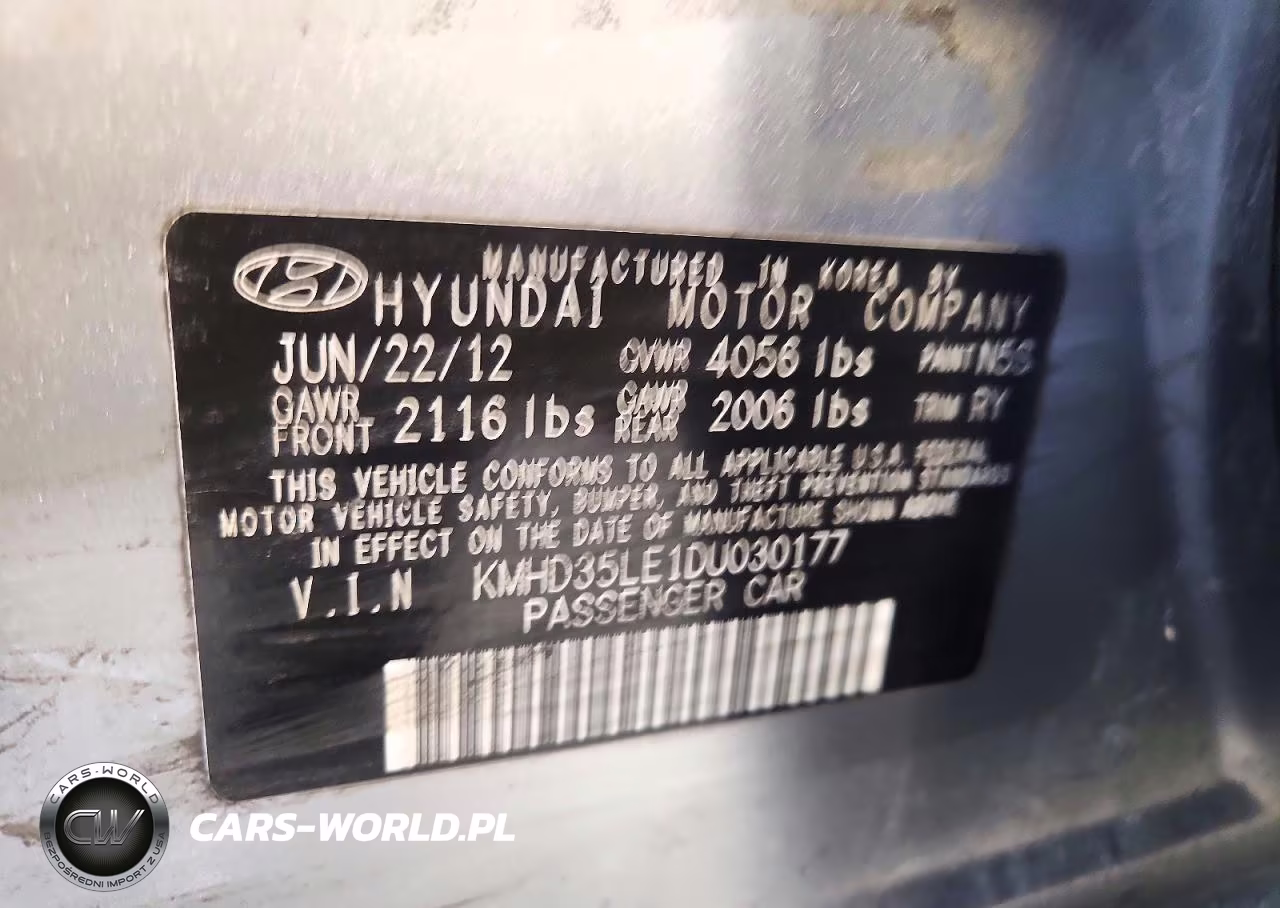 2013 Hyundai Elantra Gt Base VIN:KMHD35LE1DU030177 - 12