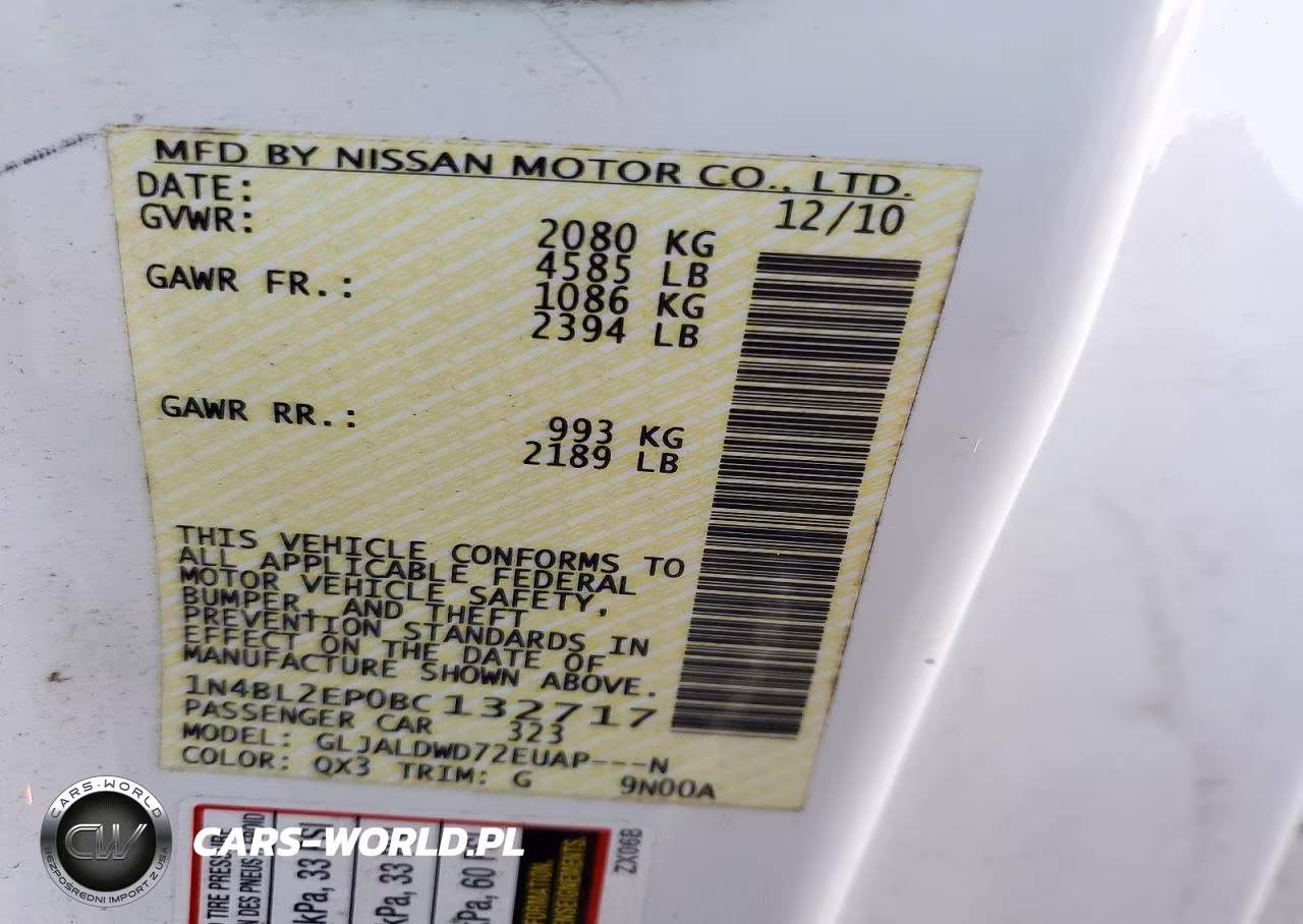 2011 Nissan Altima Sr VIN:1N4BL2EP0BC132717 - 12