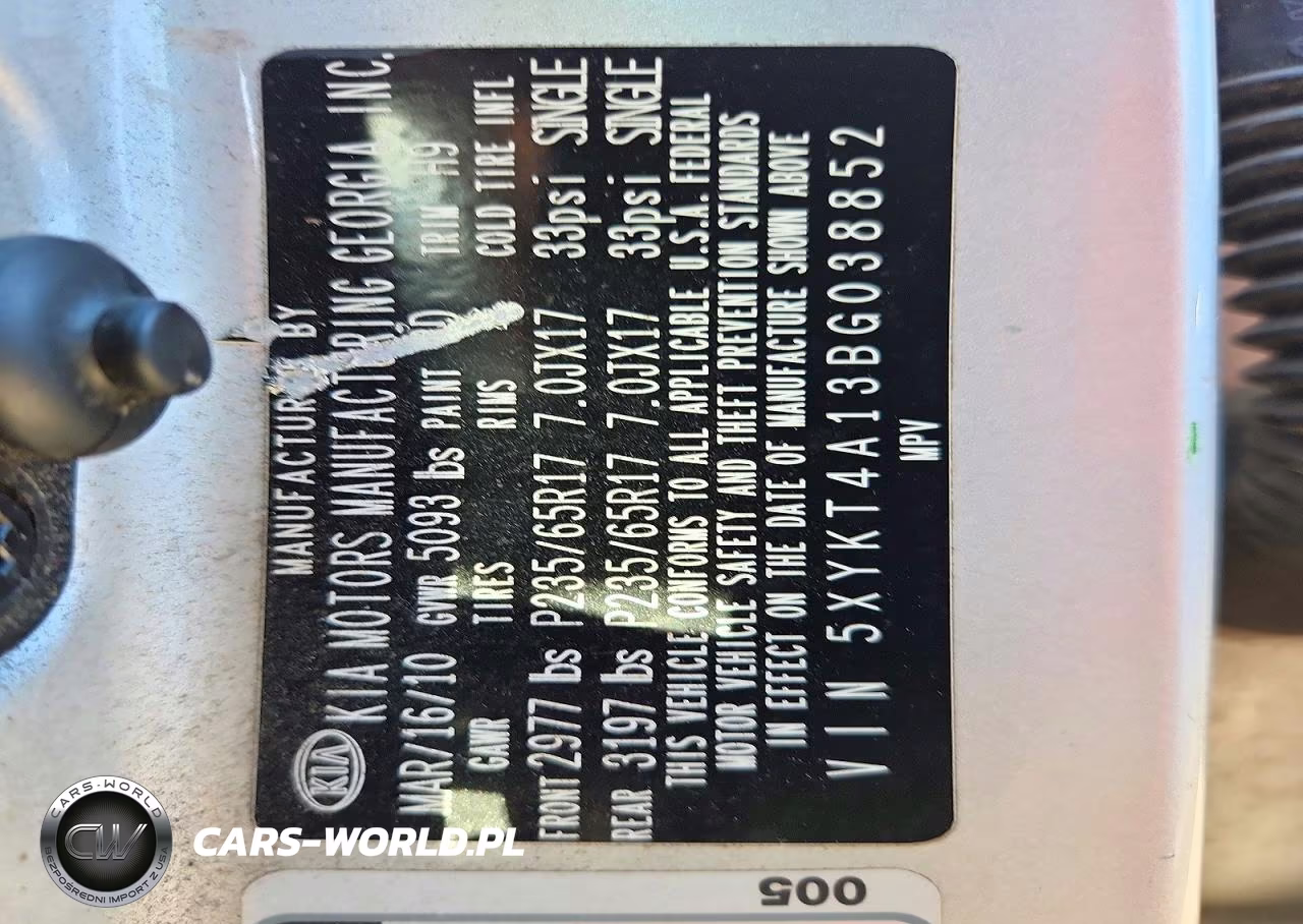 2011 Kia Sorento Lx VIN:5XYKT4A13BG038852 - 13