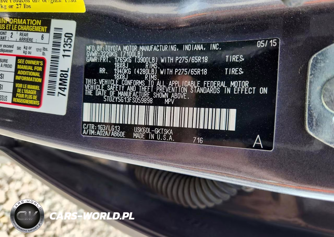 2015 Toyota Sequoia Sr5 VIN:5TDZY5G13FS059898 - 13