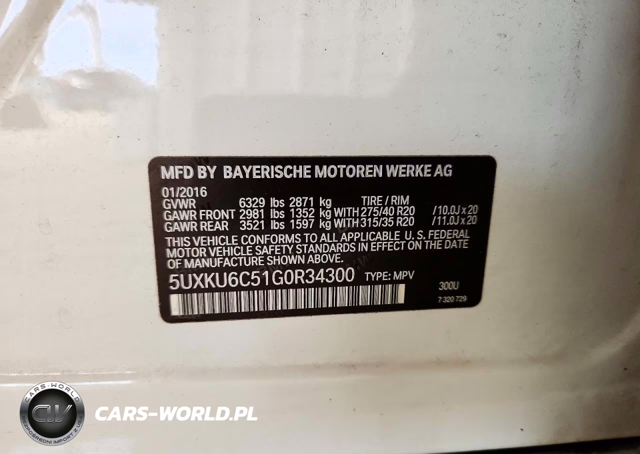 2016 BMW X6 xDrive50I VIN:5UXKU6C51G0R34300 - 13