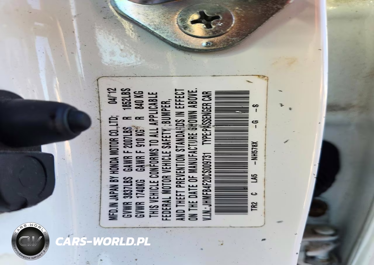 2012 Honda Civic Hybrid VIN:JHMFB4F20CS009731 - 12