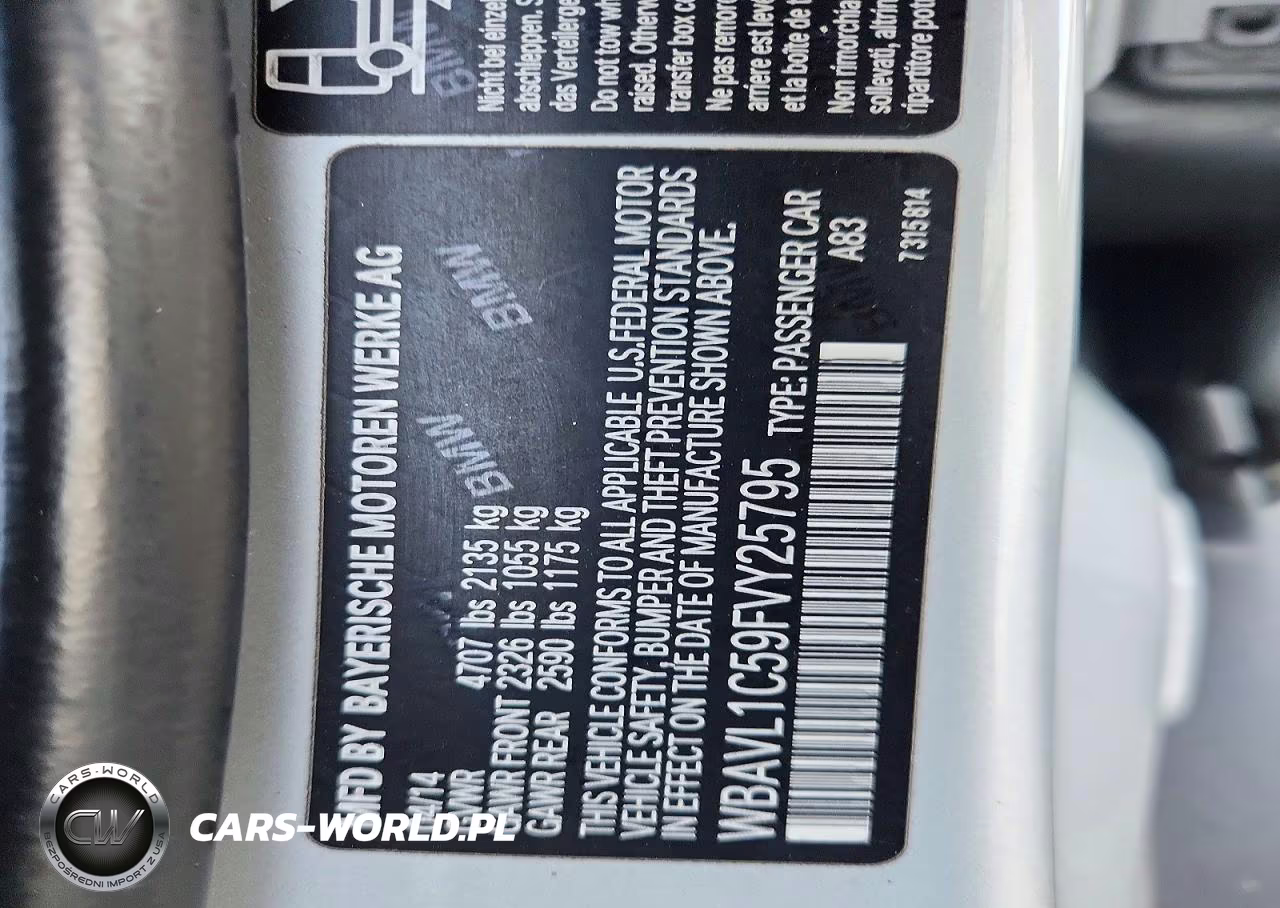 2015 BMW X1 xDrive28I VIN:WBAVL1C59FVY25795 - 12
