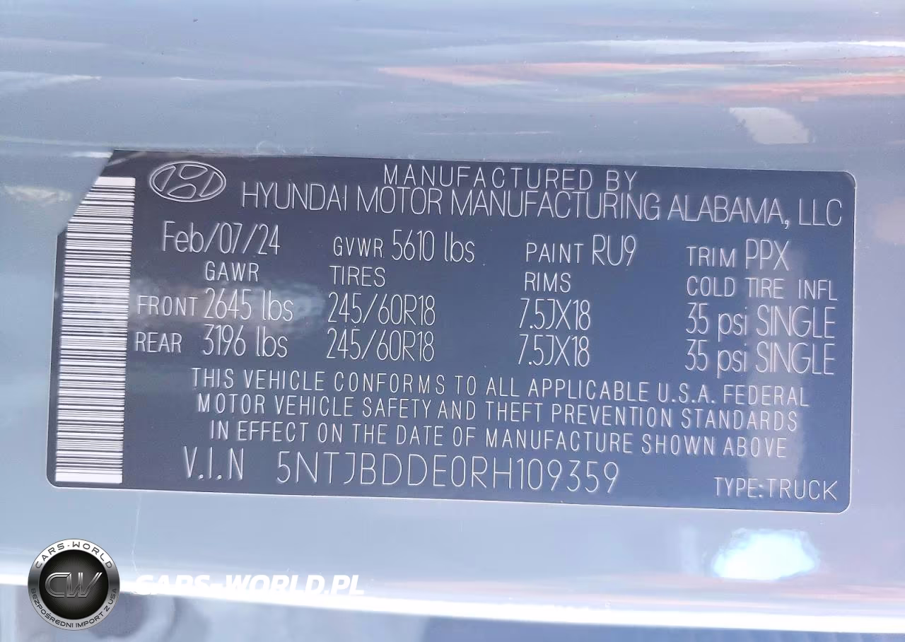 2024 Hyundai Santa Cruz Sel VIN:5NTJBDDE0RH109359 - 12