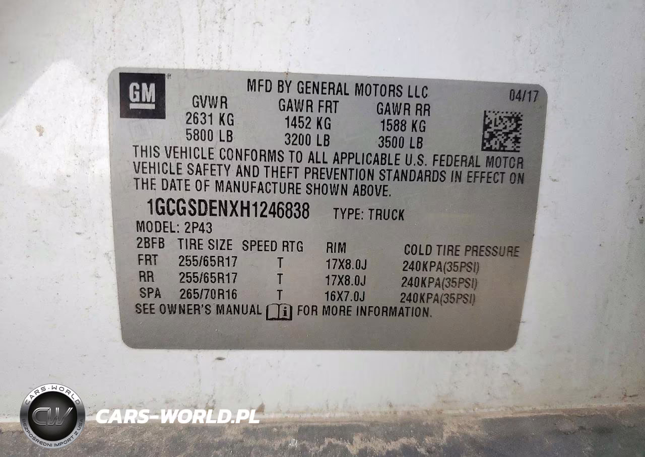 2017 Chevrolet Colorado Z71 VIN:1GCGSDENXH1246838 - 12