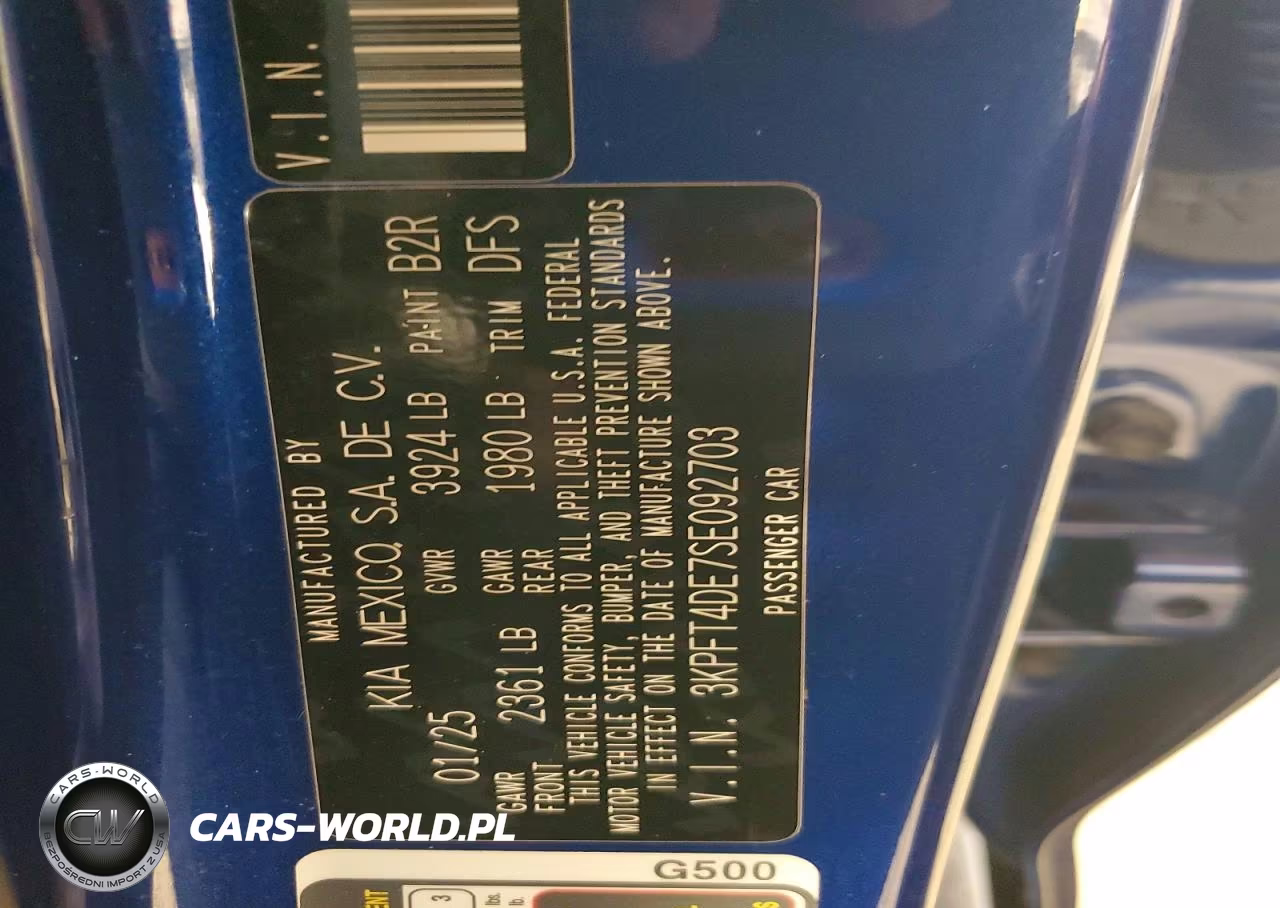 2025 Kia K4 Lxs VIN:3KPFT4DE7SE092703 - 12