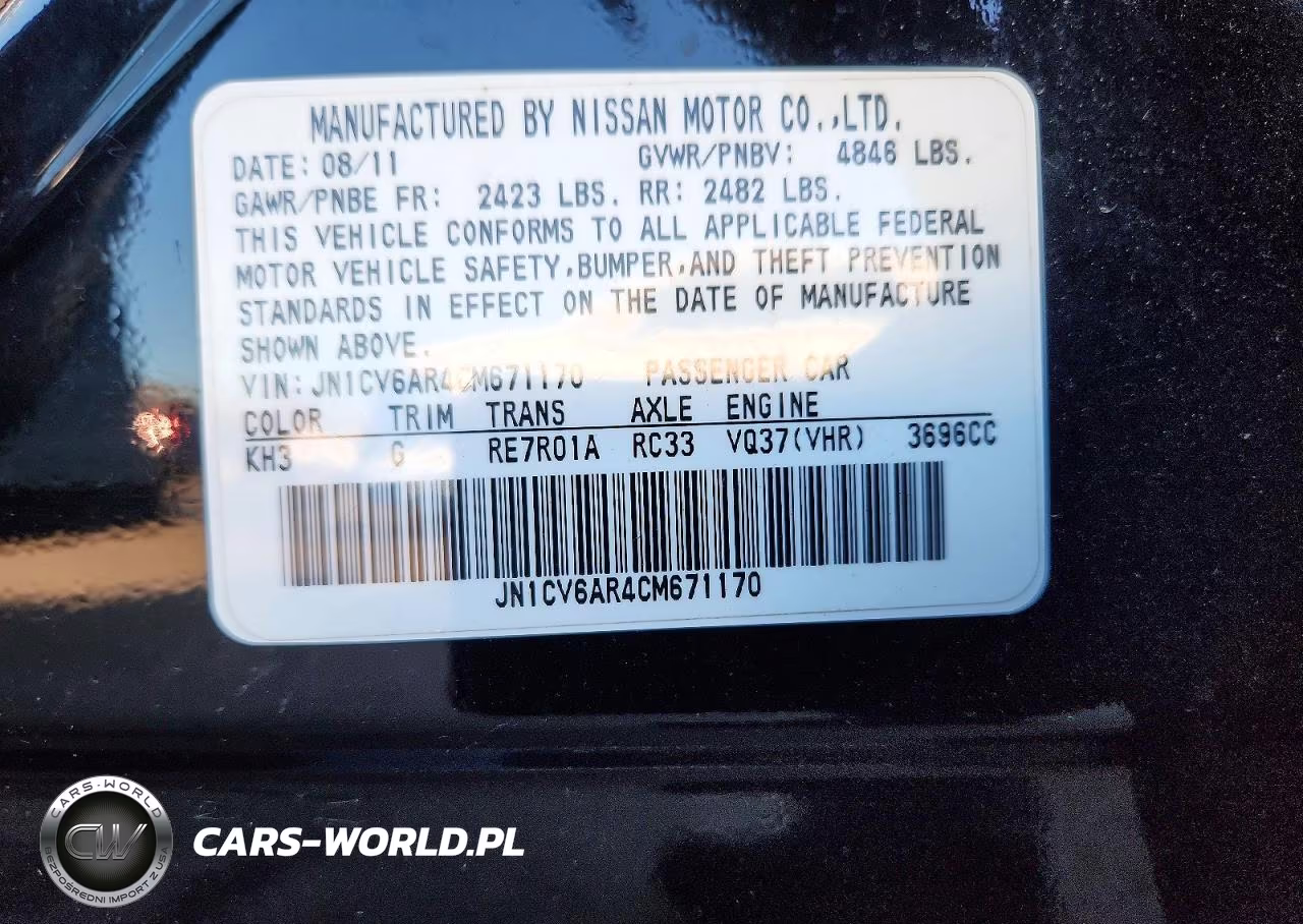 2012 Infiniti G37 Sedan X VIN:JN1CV6AR4CM671170 - 13