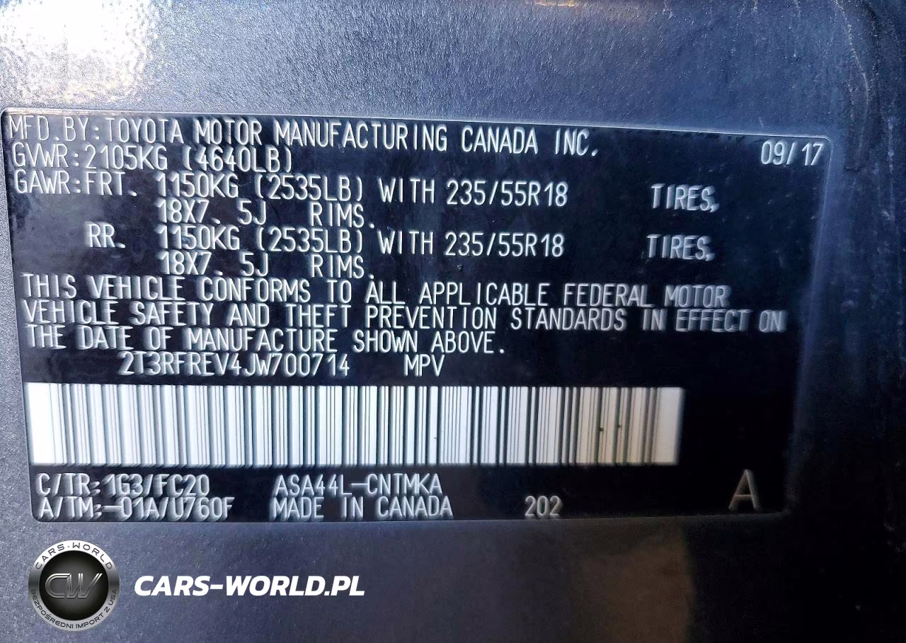 2018 Toyota Rav4 Adventure VIN:2T3RFREV4JW700714 - 13