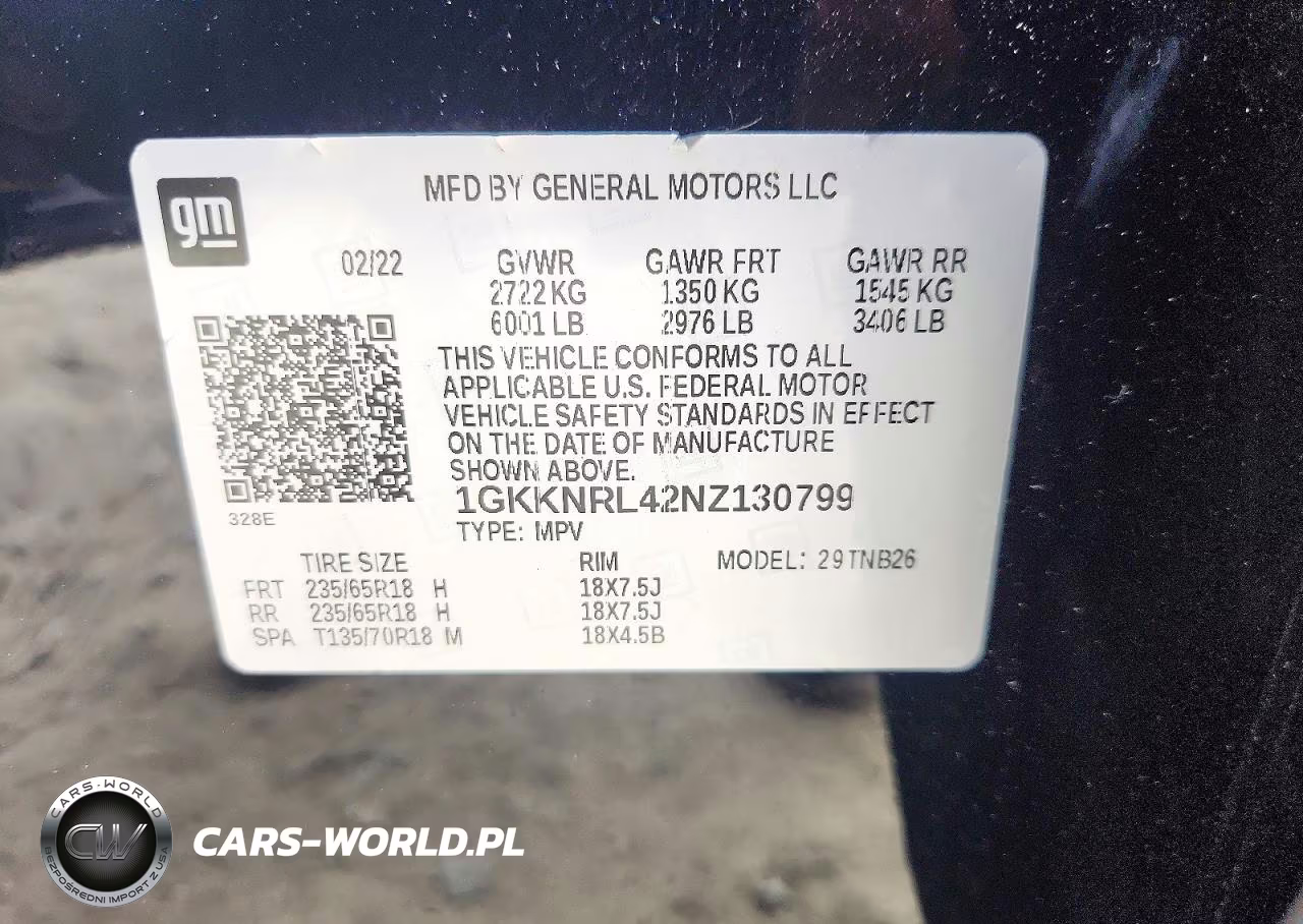 2022 GMC Acadia Sle VIN:1GKKNRL42NZ130799 - 14