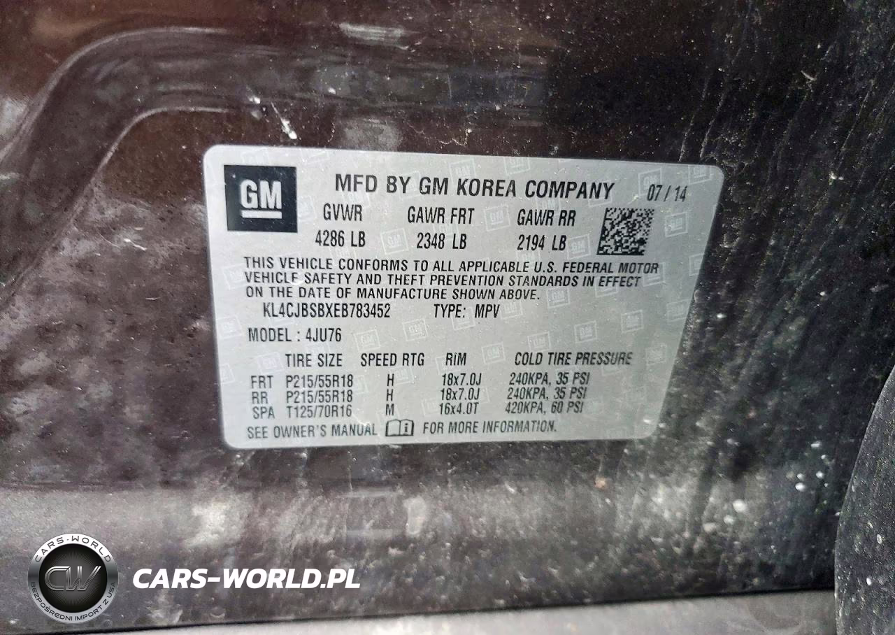 2014 Buick Encore Convenience VIN:KL4CJBSBXEB783452 - 13